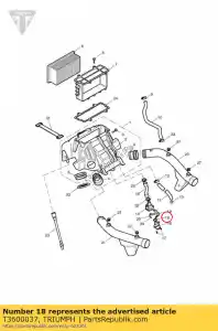 triumph T3600037 o ring - Onderkant