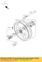 K410730041496, Suzuki, roda-assy, ??fr suzuki vz marauder m1600 vz1600 1600 , Novo