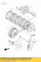 537163210000, Yamaha, plaque, friction yamaha  it sr tw 125 200 230 1986 1989 1992 1996 1997 1998 1999 2000 2001 2002 2003 2004 2017 2018 2019 2020, Nouveau