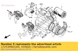 Honda 17253MBZG00 tube, r. purificateur d'air - La partie au fond