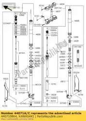 Qui puoi ordinare serranda-assy, ?? Rh da Kawasaki , con numero parte 440710864: