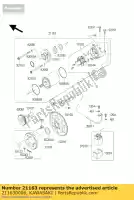 211630006, Kawasaki, Motorino di avviamento kawasaki zx 600 2003 2004 2005 2006, Nuovo