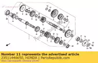 23511446650, Honda, gear, countershaft fifth (24t) honda nx 125 1989, New