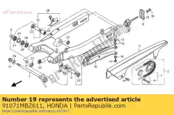 Aqui você pode pedir o rolamento, agulha em Honda , com o número da peça 91071MBZ611: