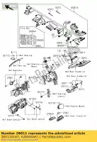 260110167, Kawasaki, câble, batterie (+) kawasaki zx10r ninja e f  zx 10r 1000 , Nouveau