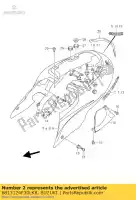 6813124F30LK8, Suzuki, emblema, marco co suzuki gsx 1300 2003, Nuevo