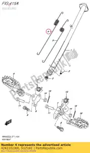 Suzuki 4242102J00 printemps, prop sta - La partie au fond