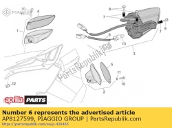 Aprilia AP8127599, Plaat licht bedrading, OEM: Aprilia AP8127599