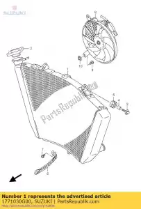 suzuki 1771030G00 conjunto do radiador, w - Lado inferior