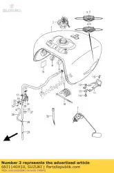 Ici, vous pouvez commander le emblème, réservoir de carburant auprès de Suzuki , avec le numéro de pièce 6811140H10: