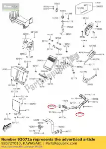 kawasaki 92072Y010 banda kvf300ccf - Lado inferior