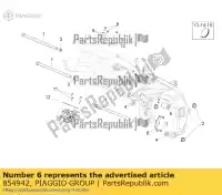 854942, Piaggio Group, p?yta aprilia  dorsoduro shiver zd4rab00, zd4rad00 zd4sm000, zd4sma00, zd4smc00, zd4smc01 750 2007 2008 2009 2010 2011 2015 2016, Nowy