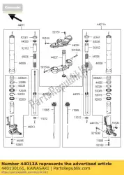 Qui puoi ordinare forcella-tubo interna, rh zx1000gbf da Kawasaki , con numero parte 440130161: