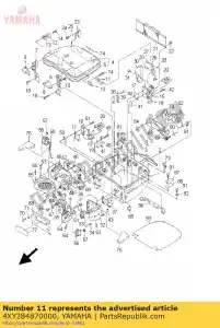 Yamaha 4XY284870000 plate 2 - Bottom side