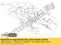 Aprilia AP8134661, Zacisk w??a d.37, OEM: Aprilia AP8134661