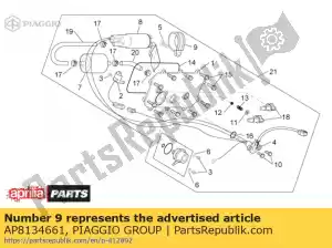 Piaggio Group AP8134661 hose clamp d.37 - Bottom side