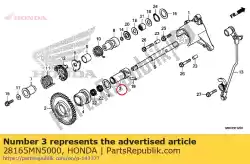 Here you can order the shifter, reverse from Honda, with part number 28165MN5000: