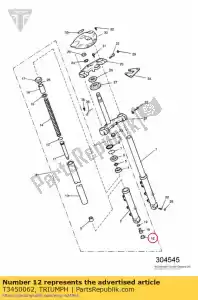 triumph T3450062 tappo in plastica nera - Il fondo