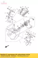 1WS8454J0000, Yamaha, braçadeira, cordão yamaha  mt 700 2014 2015 2016 2017, Novo