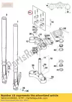 58301039000, KTM, réponse du kit de support de guidon ktm  duke 400 620 1994 1995 1996 2020, Nouveau