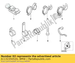 Here you can order the cable holder from BMW, with part number 61132350520: