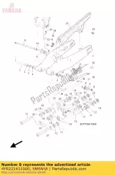 Here you can order the shaft, pivot from Yamaha, with part number 4YR221411000: