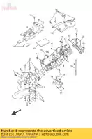 B34F151100P0, Yamaha, parafango anteriore mnm3 yamaha  xsr 700 2016 2017, Nuovo