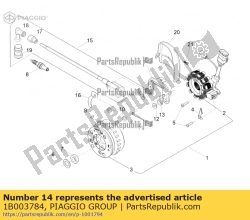 Aprilia 1B003784, Suporte de bobina com i.p., OEM: Aprilia 1B003784