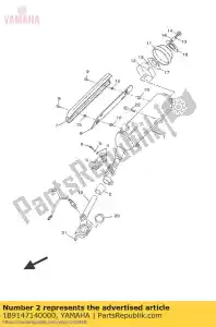 yamaha 1B9147140000 joint, silencieux - La partie au fond