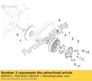 Piaggio Group 846967 roller contrast - Bottom side