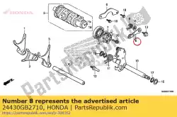 Aqui você pode pedir o comp. De rolha, tambor de câmbio em Honda , com o número da peça 24430GB2710: