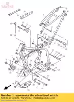 5BF2110100P0, Yamaha, front frame comp. yamaha wr wrf 400, New