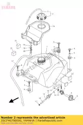 Here you can order the tank cap set from Yamaha, with part number 1SCF46700000: