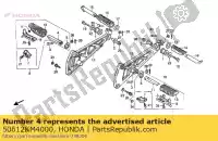 50612KM4000, Honda, Bar, r. main step honda xbr 500 1985 1986, New