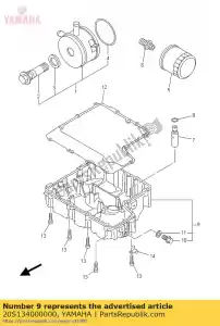 yamaha 20S134000000 komplet pokrywy filtra - Dół