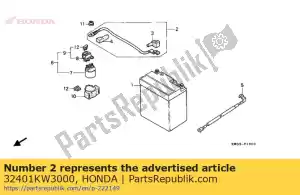 Honda 32401KW3000 kabel, startaccu - Onderkant