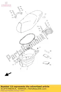 yamaha 5C2F474W20LK wspomaganie, chwyt 2 - Dół