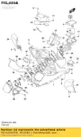 9211605H00, Suzuki, kussen voor b suzuki  an 250 400 650 2005 2006 2007 2008 2009 2010 2011 2012 2014 2015 2016 2019, Nieuw