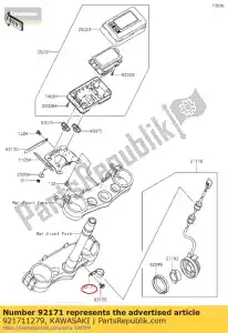 Kawasaki 921711279 braçadeira zx600-j1 - Lado inferior