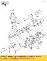 321900473, Kawasaki, staffa motore, fr, lh ej800abf kawasaki  w 800 2011 2012 2013 2014 2016 2018 2019 2020 2021, Nuovo