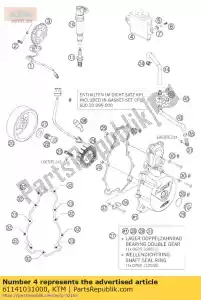 ktm 61141031000 unidade de controle eletrônico efi 990 eu / aus 07 - Lado inferior