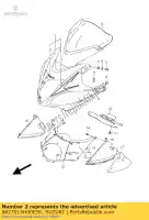 6827015H00EYK, Suzuki, tape set, body c suzuki gsx bking bka bkau2 hayabusa ru2 r bk bku2 gsx1300r 1300 , Nieuw