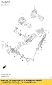 suzuki 1294129F00 arbre, décomp. - La partie au fond