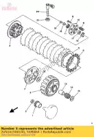 2VN161500100, Yamaha, engrenagem acionada primária comp. yamaha yz 125, Novo