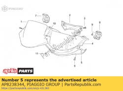 Aprilia AP8238344, Pod kresk?. szary, OEM: Aprilia AP8238344