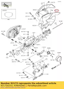 kawasaki 921720233 screw kle650a7f - Bottom side