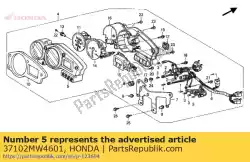 Aquí puede pedir conjunto de caja, superior de Honda , con el número de pieza 37102MW4601: