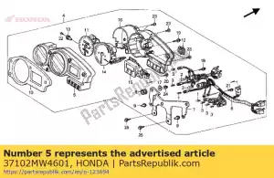 honda 37102MW4601 case assy., superior - Lado inferior