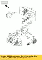 230481017, Kawasaki, lampka sygnalizacyjna soczewki, rr z1000-j1 kawasaki gpz gt zx 305 550 750 1100 1985 1986 1987 1988 1989 1991 1992 1993 1994, Nowy