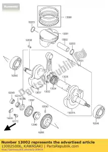 Kawasaki 13002S006 à piston - La partie au fond